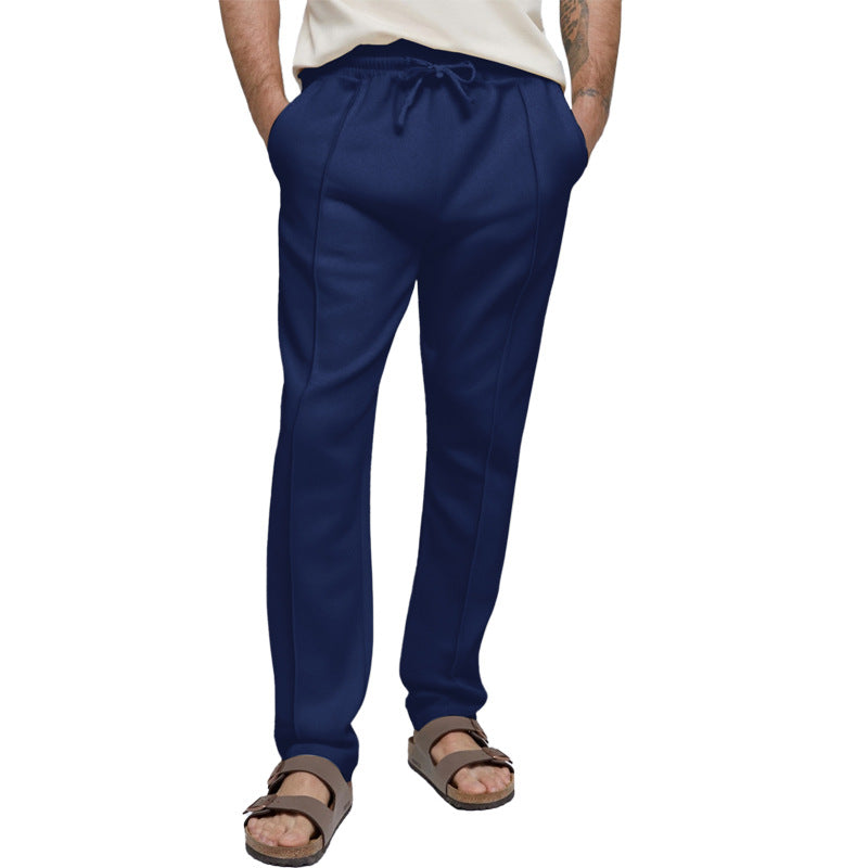 Herren sportliche Freizeithose mit elastischem Bund und seitlichen Eingrifftaschen ModeGeist