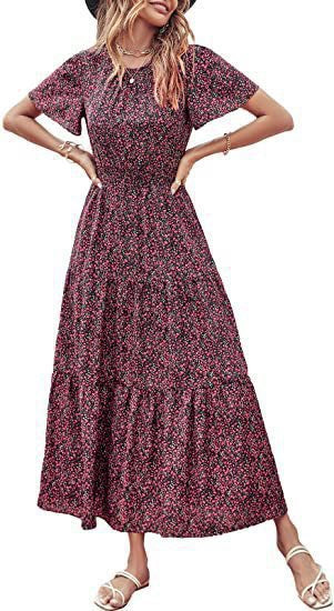 Florentines Maxikleid mit Rüschen und Blumenmuster von MODEGEIST