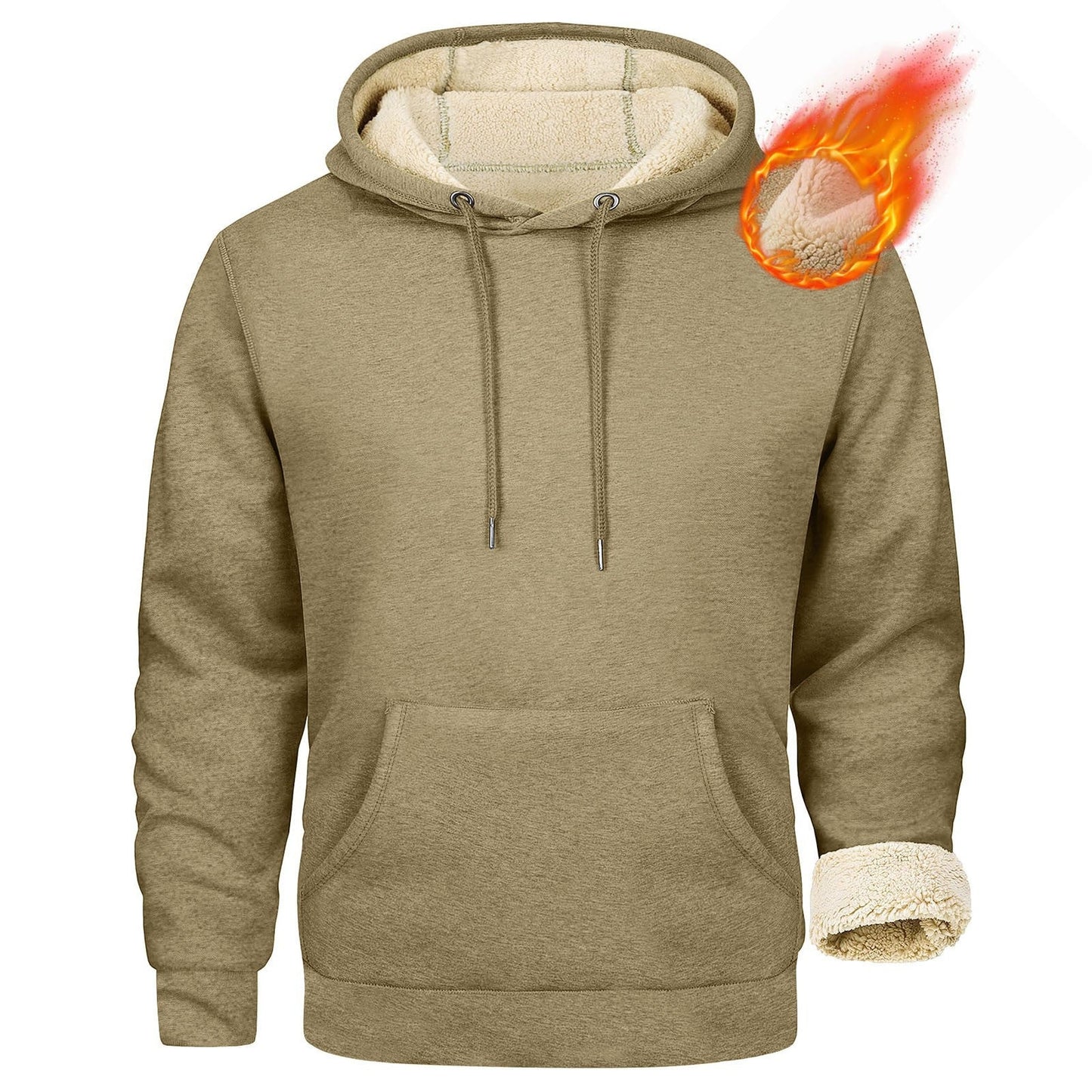 Herren Fleece-Kapuzenpullover mit innenliegendem Kuschelfutter ModeGeist