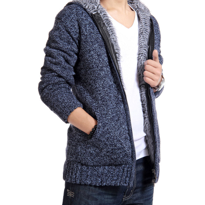 Herren kuschelige Strickjacke mit hochwertigem Innenfutter ModeGeist