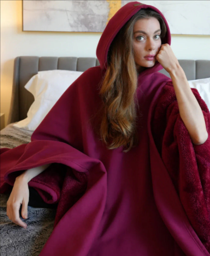 Unisex Kuscheliger Überwurf mit Kapuze ModeGeist