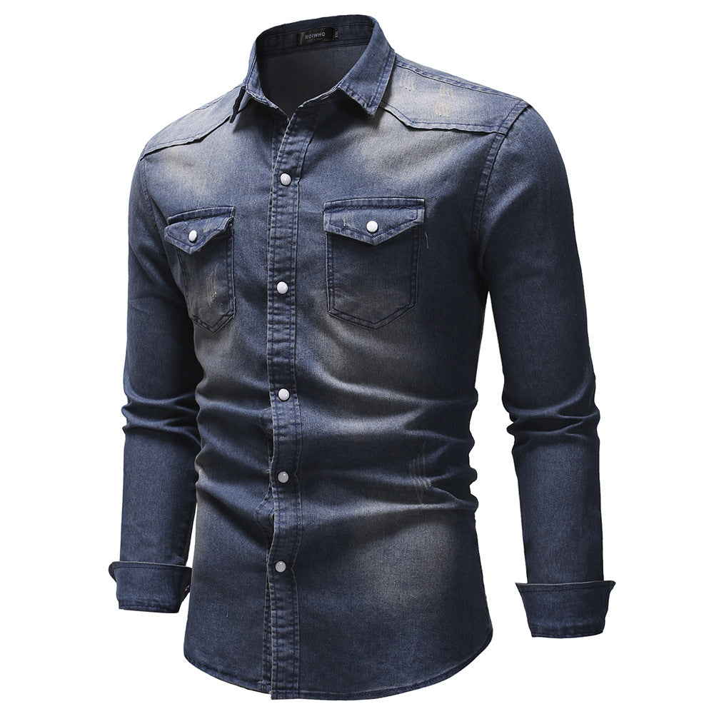 Herren Jeanshemd mit modernen Details und praktischen Taschen ModeGeist