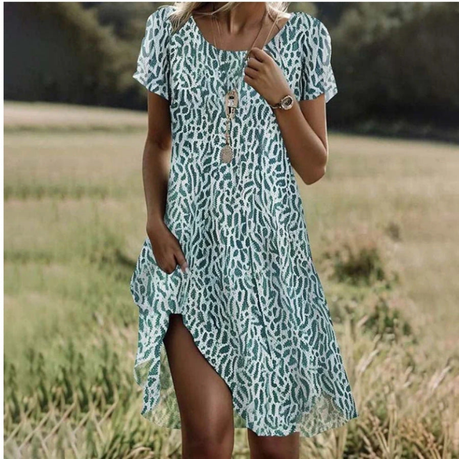 Sommerkleid für Damen, luftig mit Blumenmuster, MODEGEIST