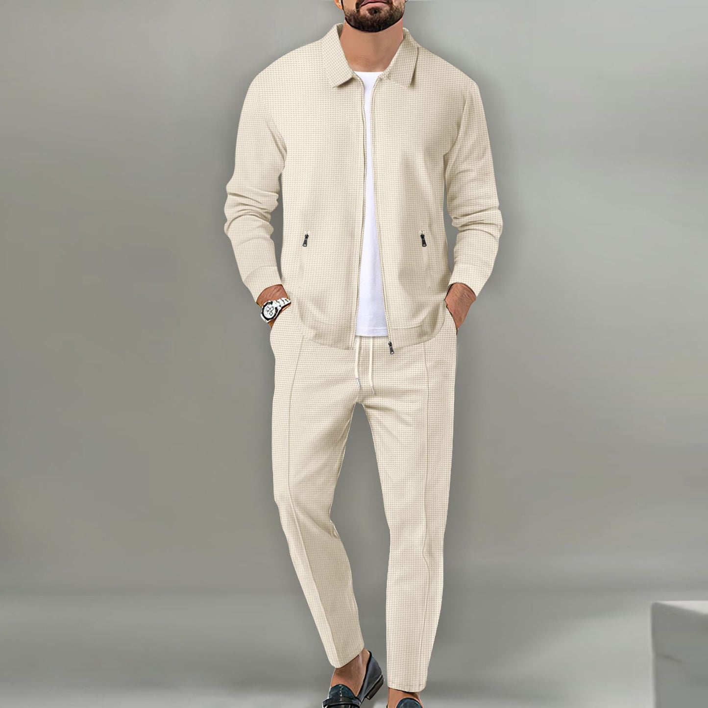 Herren sportliches Komplettset mit eleganter Oberjacke ModeGeist