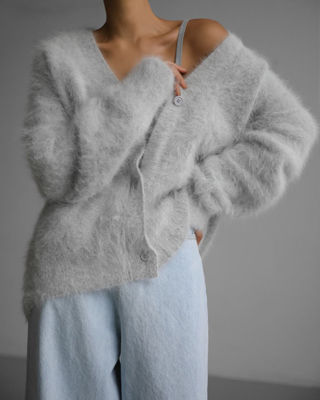 ModeGeist | Stilvolle Lockere Knopfleiste-Cardigan