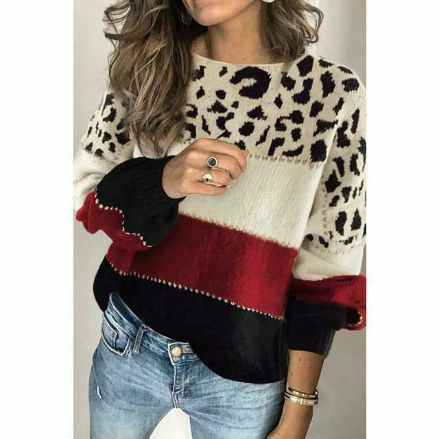ModeGeist | Pullover mit Leoparden Print