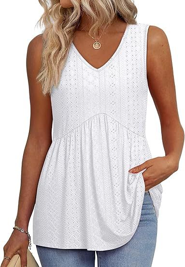 MODEGEIST Damen Casual Top Ärmellos Relaxed Fit Vielseitig