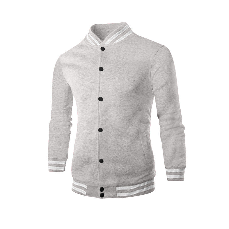 Herren Collegejacke mit elastischen Bündchen und hochwertiger Verarbeitung ModeGeist