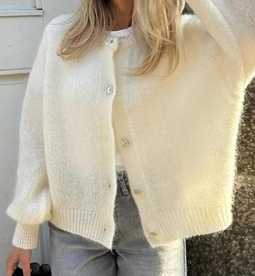 Damen kuscheliger Cardigan aus weichem Mohair ModeGeist