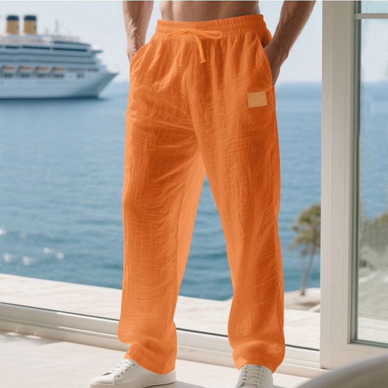 Herren Bequeme und luftige Sommerhose aus leichtem Leinenmaterial ModeGeist