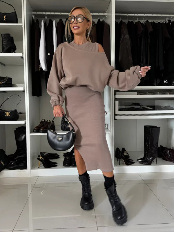 Asymmetrischer Damen-Pulloverrock von MODEGEIST