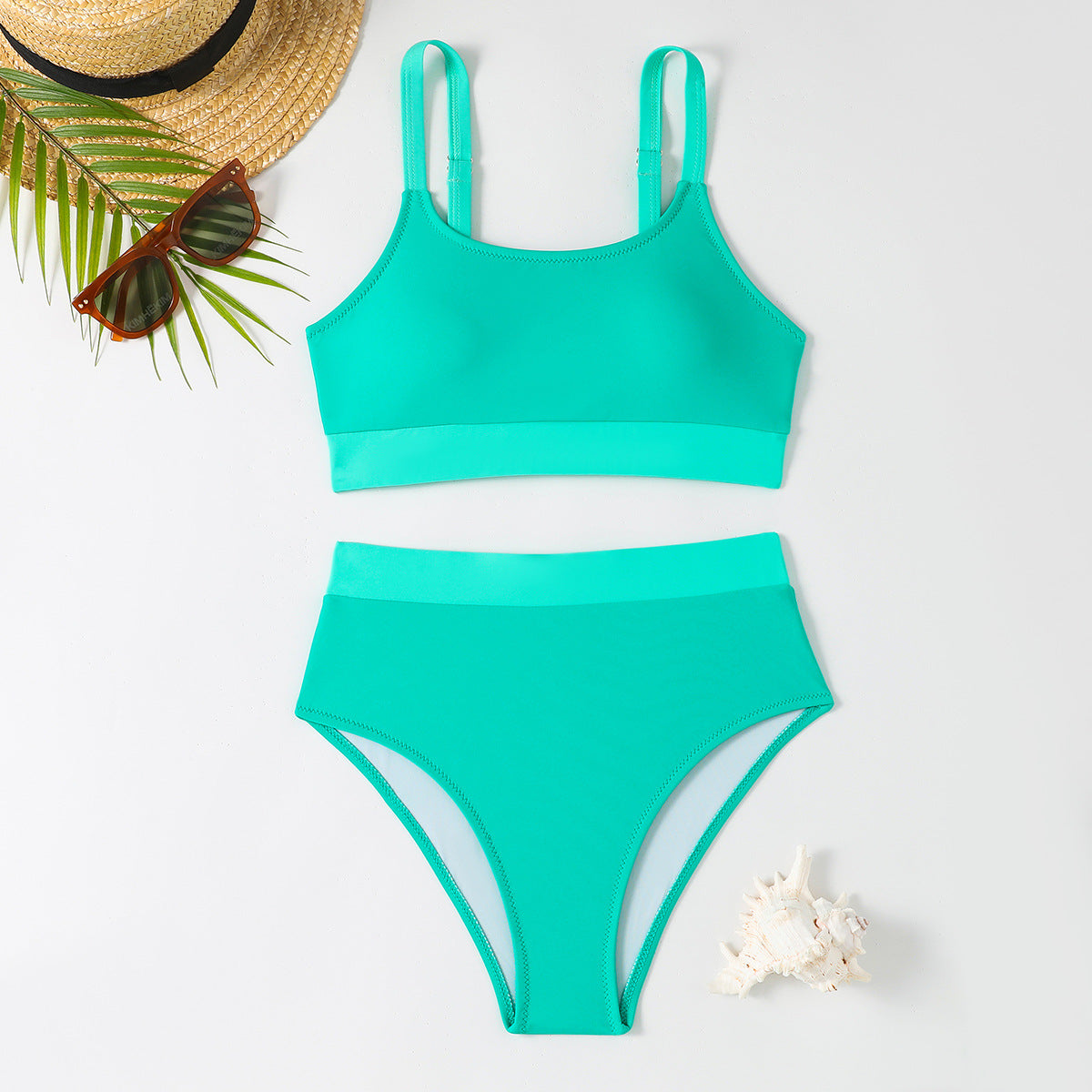 Modern Bikinis with High-Cut Bottoms and Stylish Bustier Tops by MODEGEIST