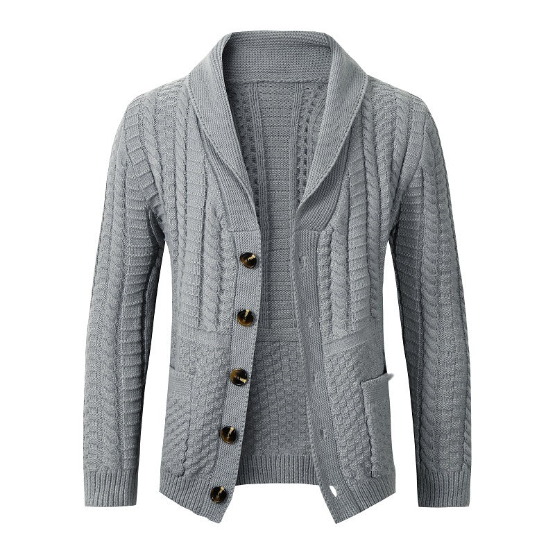 Damen modische Strickjacke mit vielseitigem Zopfdesign ModeGeist