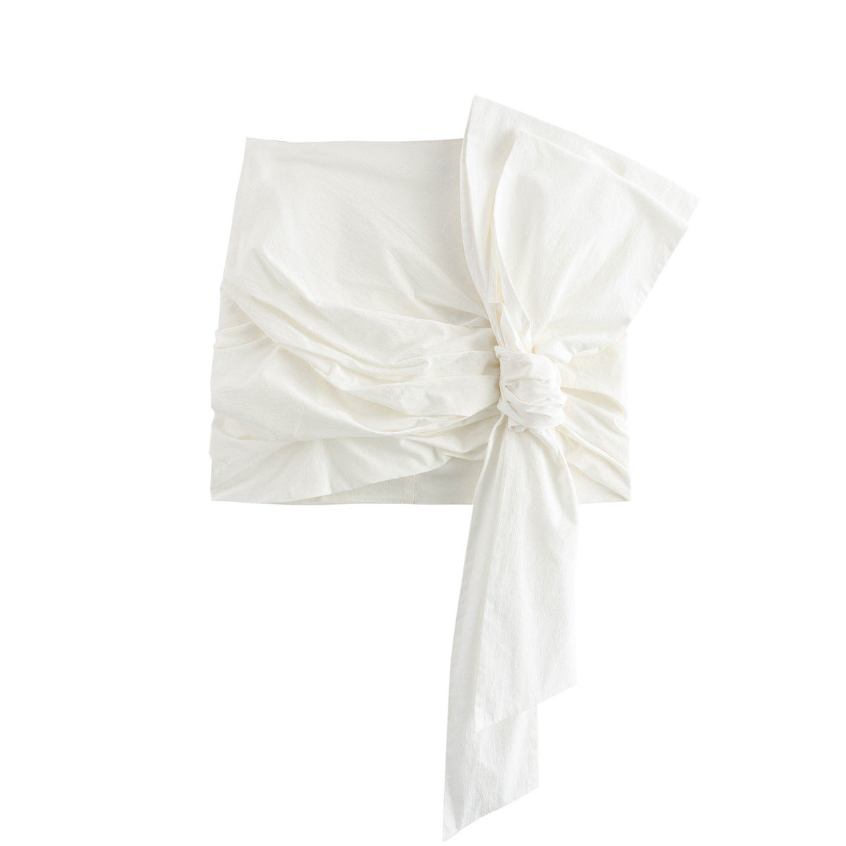 MODEGEIST Women's Wrapped Cropped Top