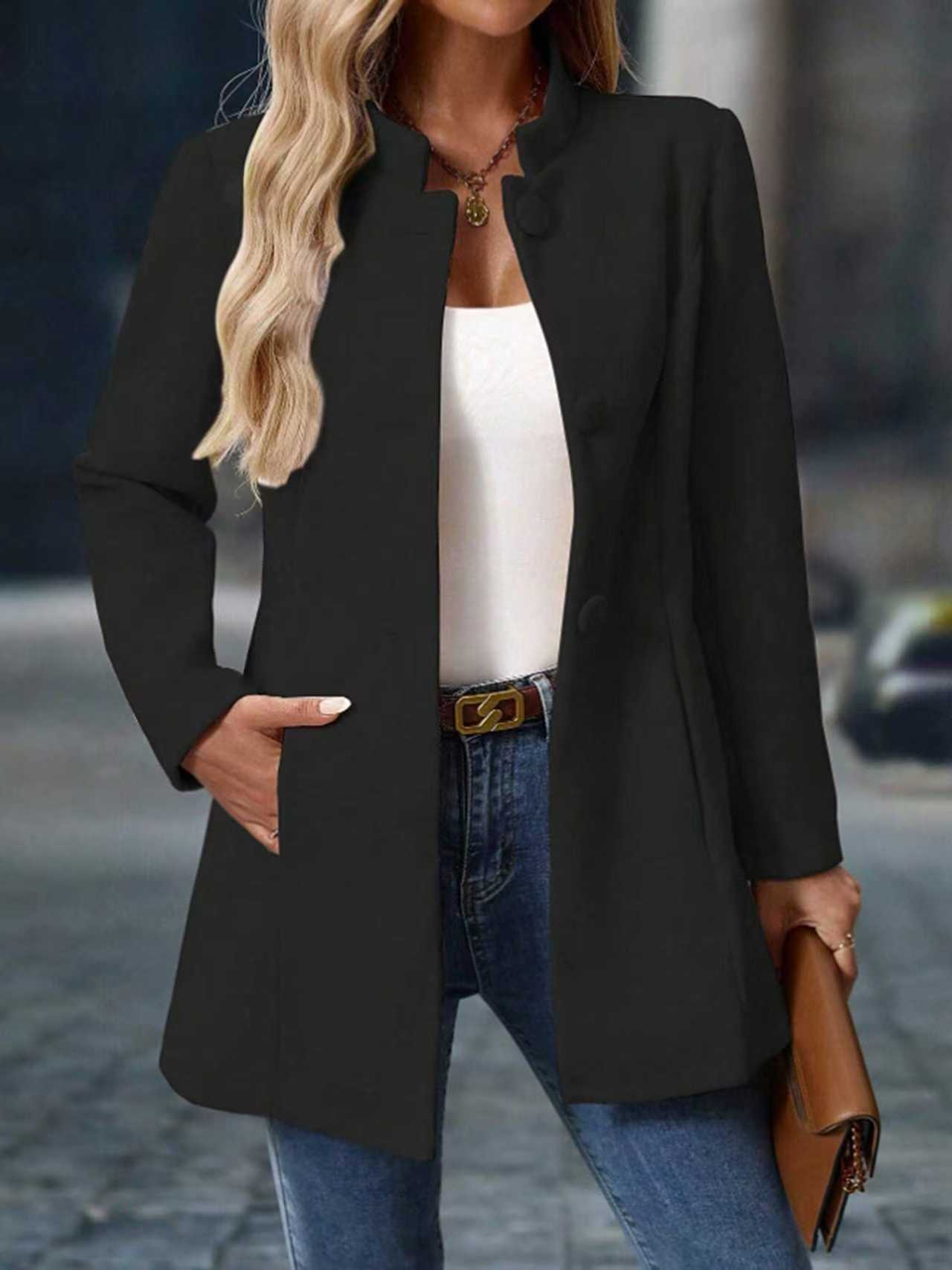 Damen klassischer und eleganter Mantel ModeGeist