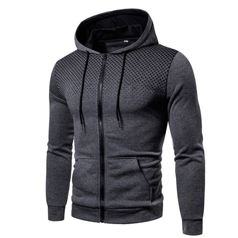 Herren Sportlicher Kapuzenpullover mit atmungsaktiver Netzstruktur ModeGeist
