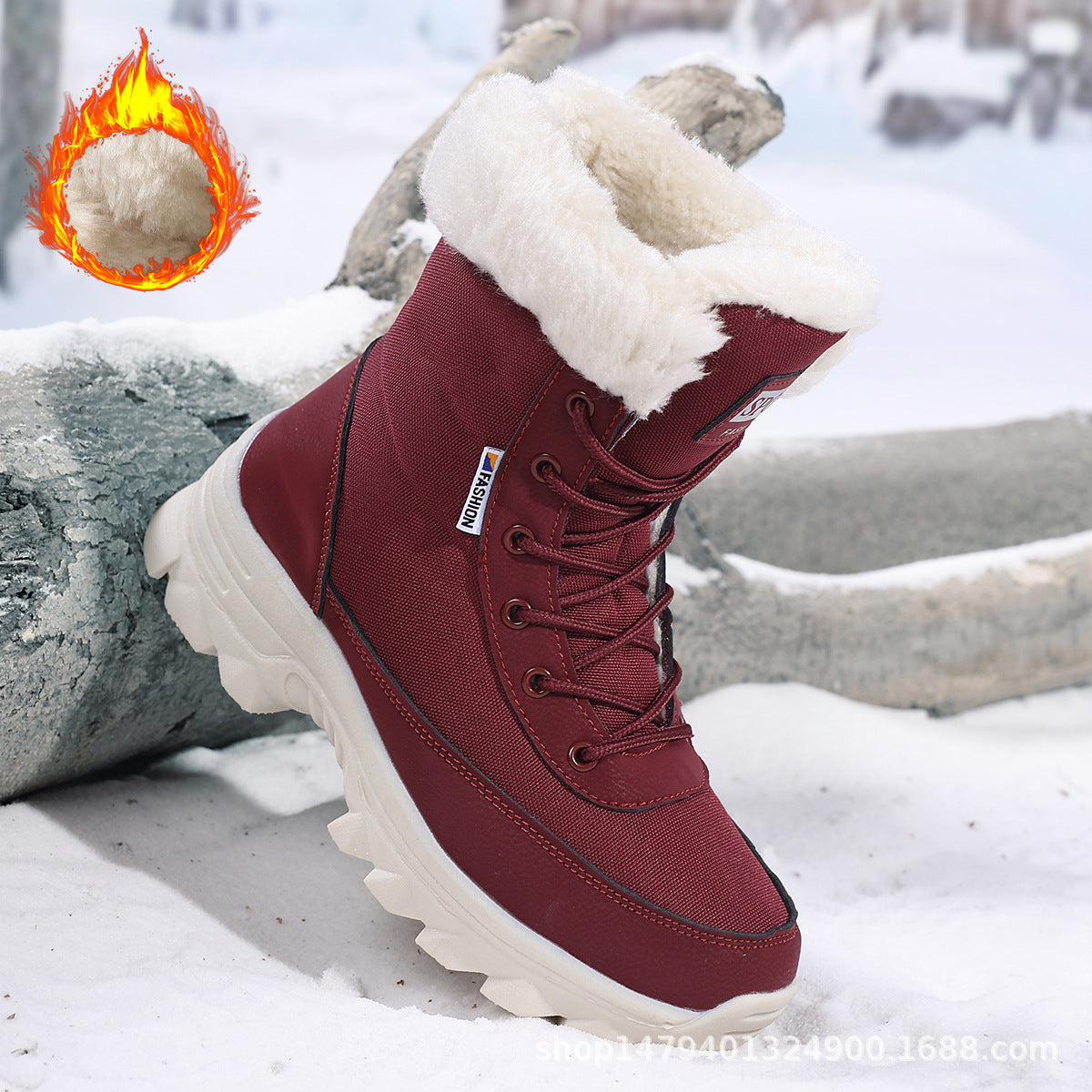Damen Thermo-Winterstiefel mit isolierendem Futter und rutschfester Sohle ModeGeist
