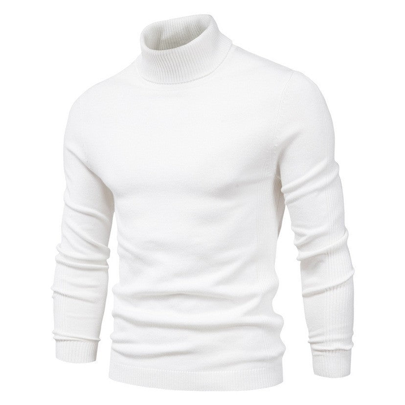 Herren modischer Rollkragenpullover aus feiner Merinowolle ModeGeist