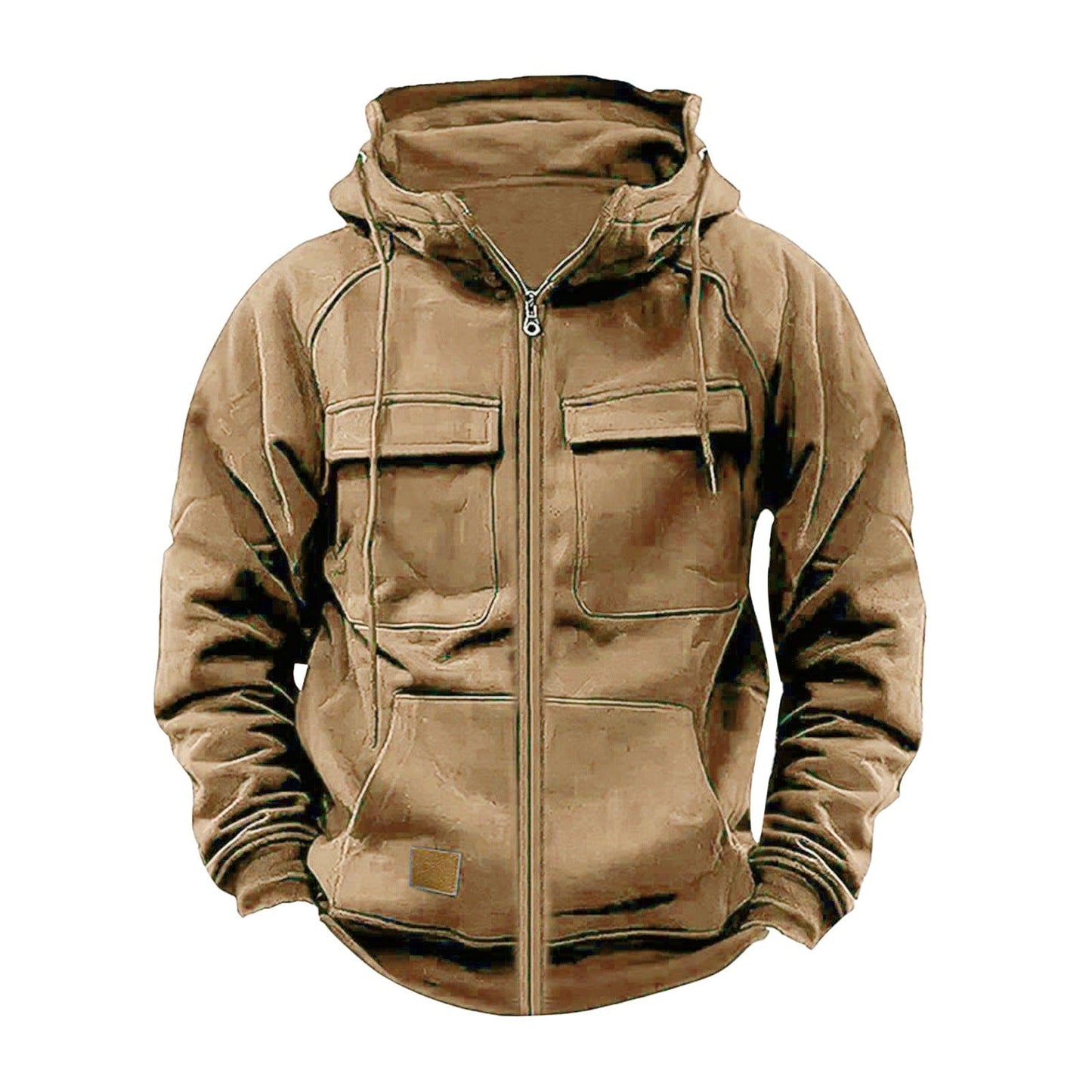 Herren funktionale Kapuzenjacke mit großen Fronttaschen ModeGeist