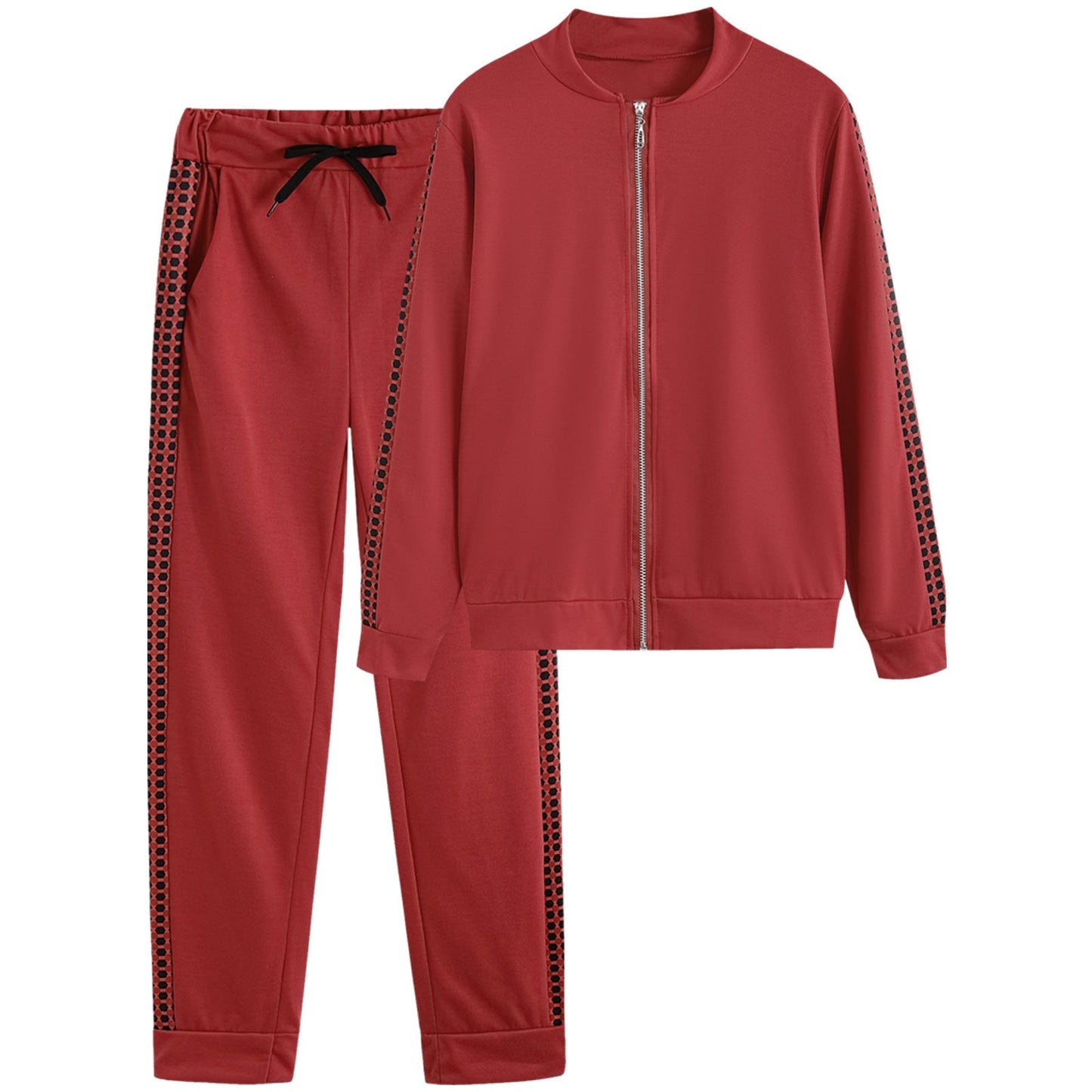 Damen Sportanzug mit stylischen Elemente und elastischem Bund ModeGeist