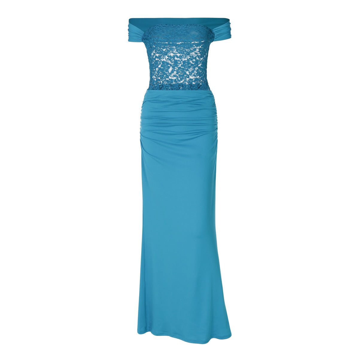 Damen Elegantes Abendkleid mit zauberhaften Spitzenakzenten und figurformendem Schnitt ModeGeist