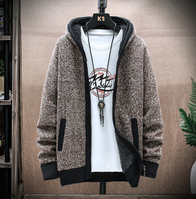Herren Strickjacke mit asymmetrischem Reißverschluss und praktischen Taschen ModeGeist