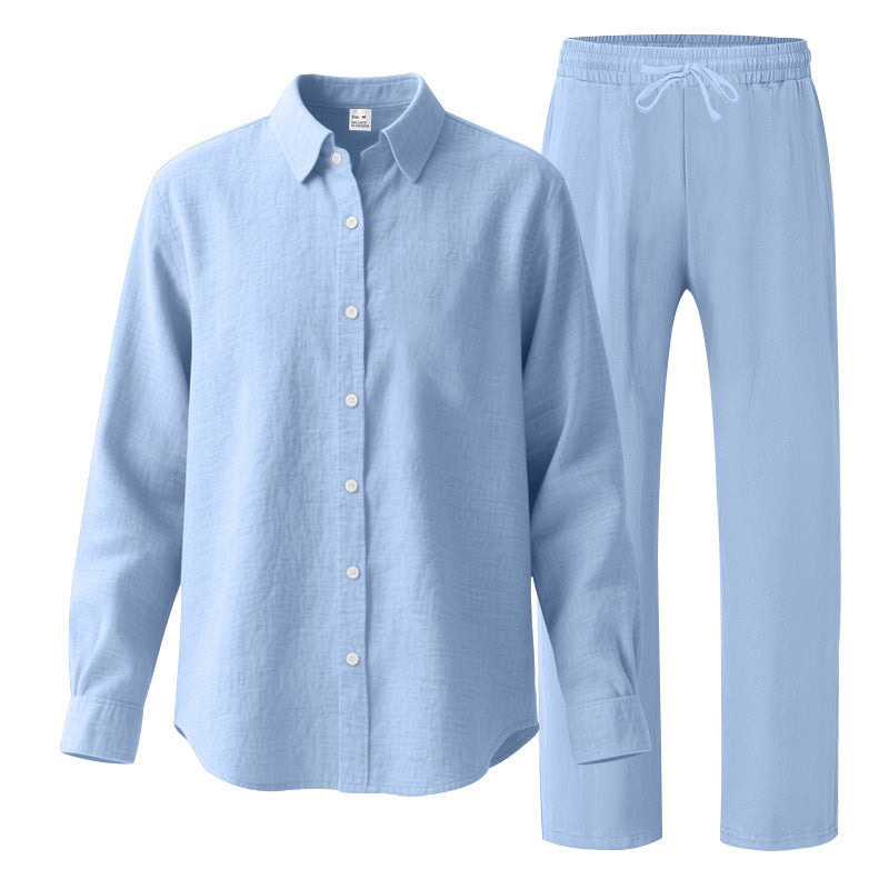 Herren Casual Freizeitanzug mit Oberteil und elastischer Hose ModeGeist