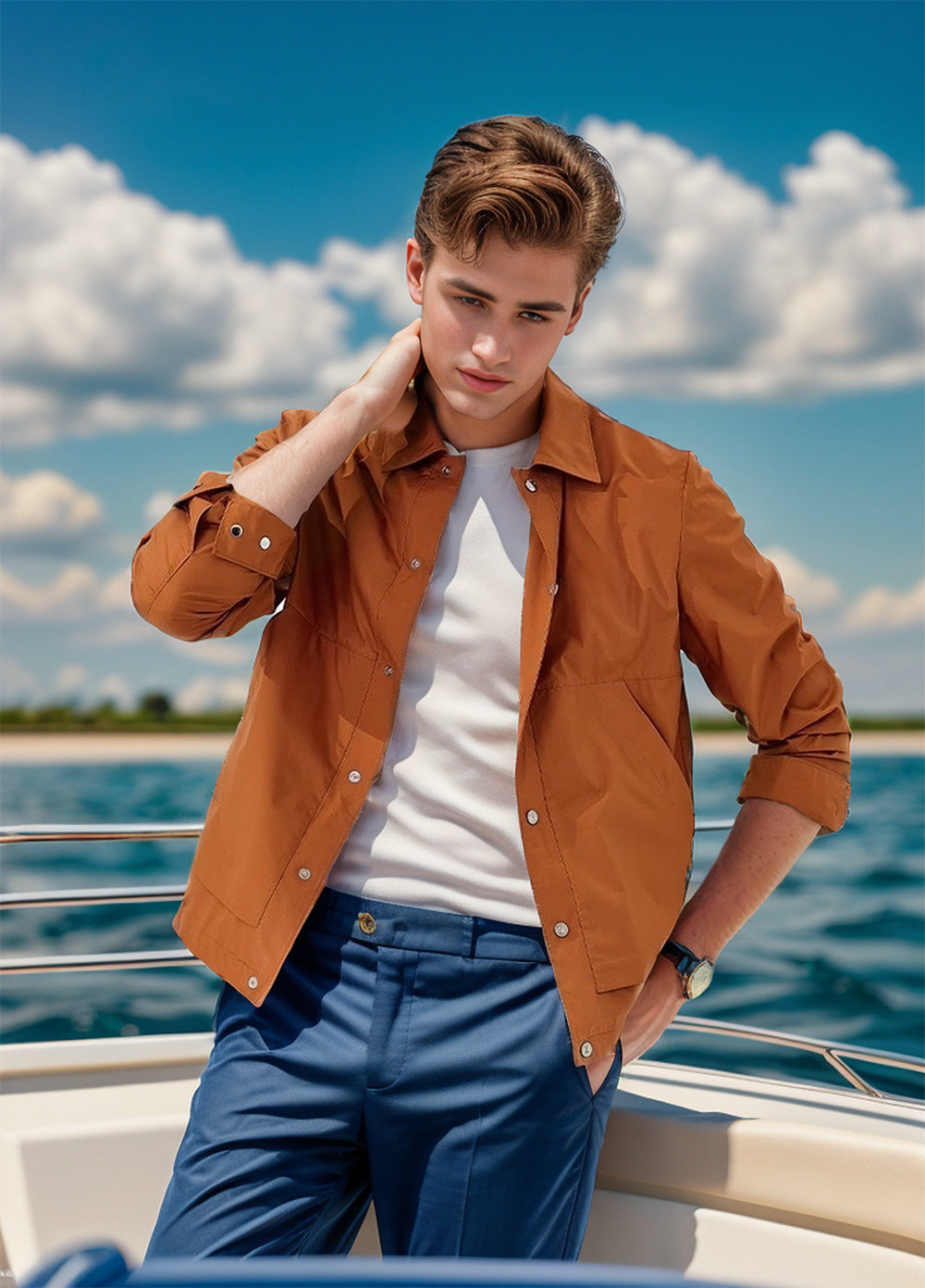 Herren leichte und stylische Übergangsjacke ModeGeist