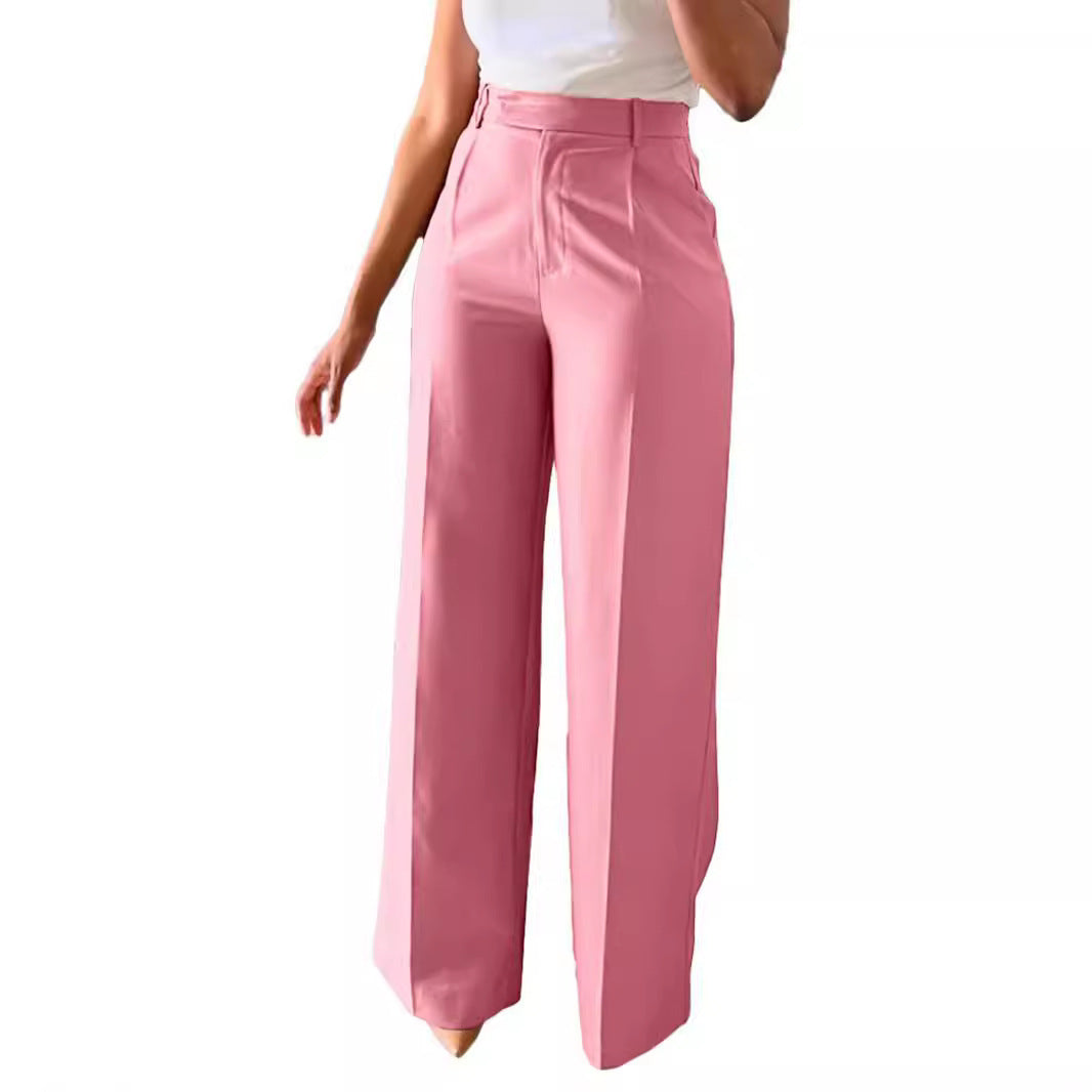 Elegante, stylische Damen Bundfaltenhose mit hoher Taille von MODEGEIST
