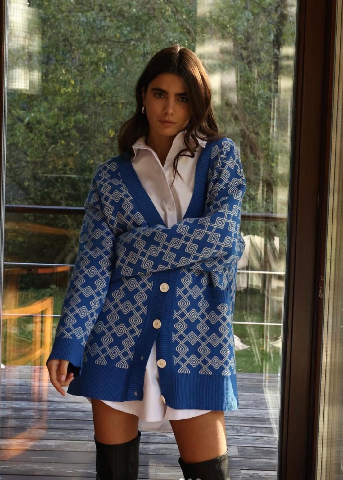 Modischer Damen-Strickcardigan für die Freizeit