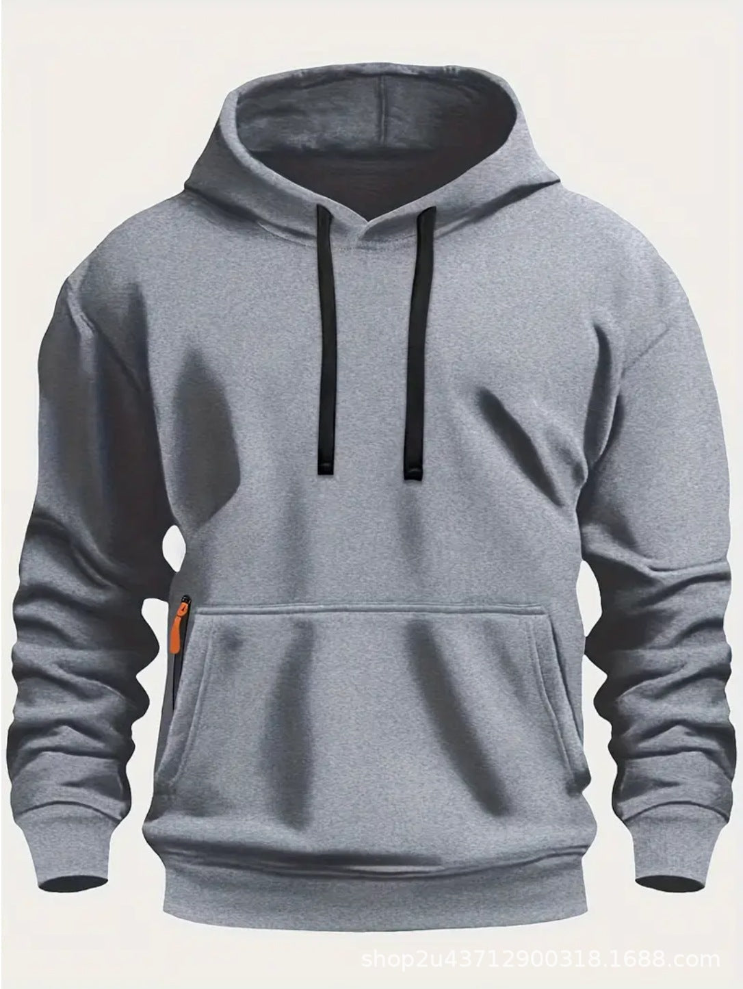 Herren sportlicher Kapuzenpullover mit praktischen Taschen und atmungsaktivem Material ModeGeist
