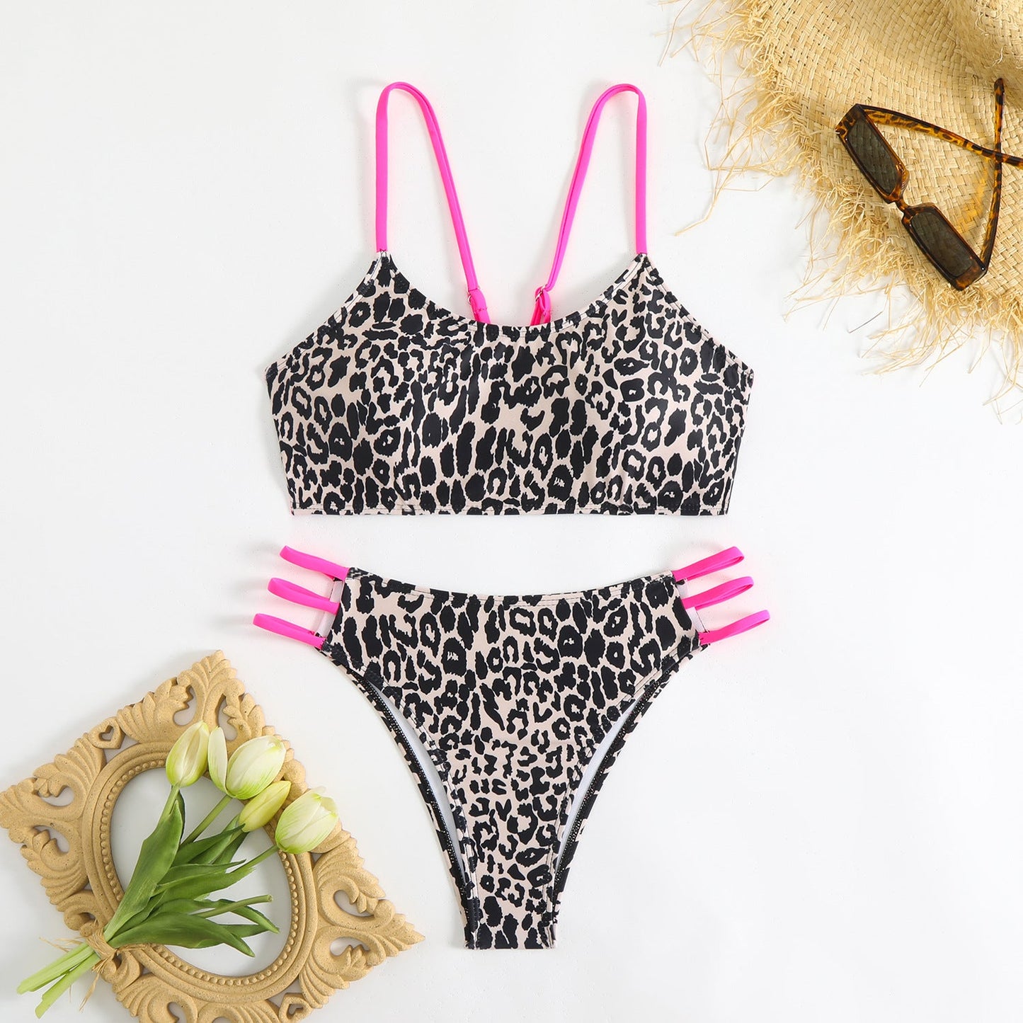 Stylish, Modern Tiered Bikini Set for Women