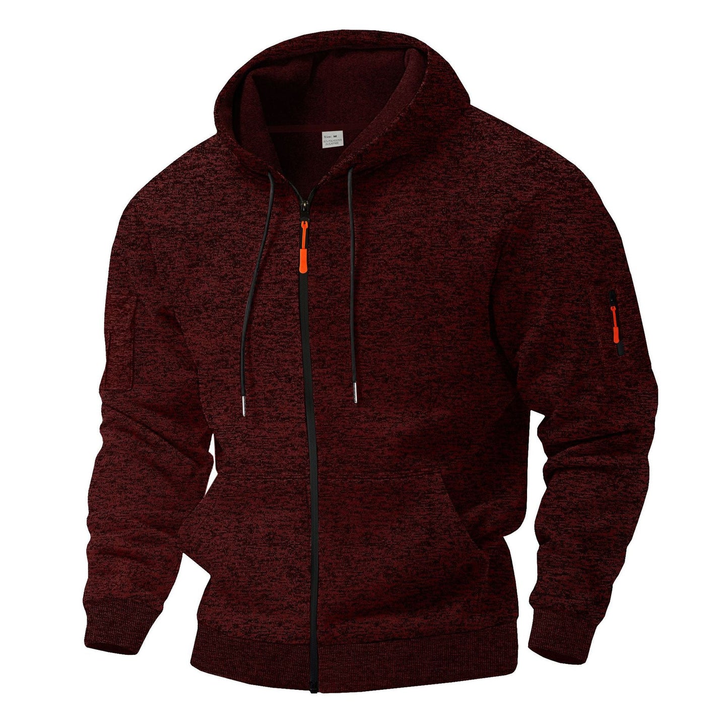 Herren sportlicher Kapuzenpullover mit atmungsaktiver Struktur und farblich abgesetzten Reißverschluss-Details ModeGeist