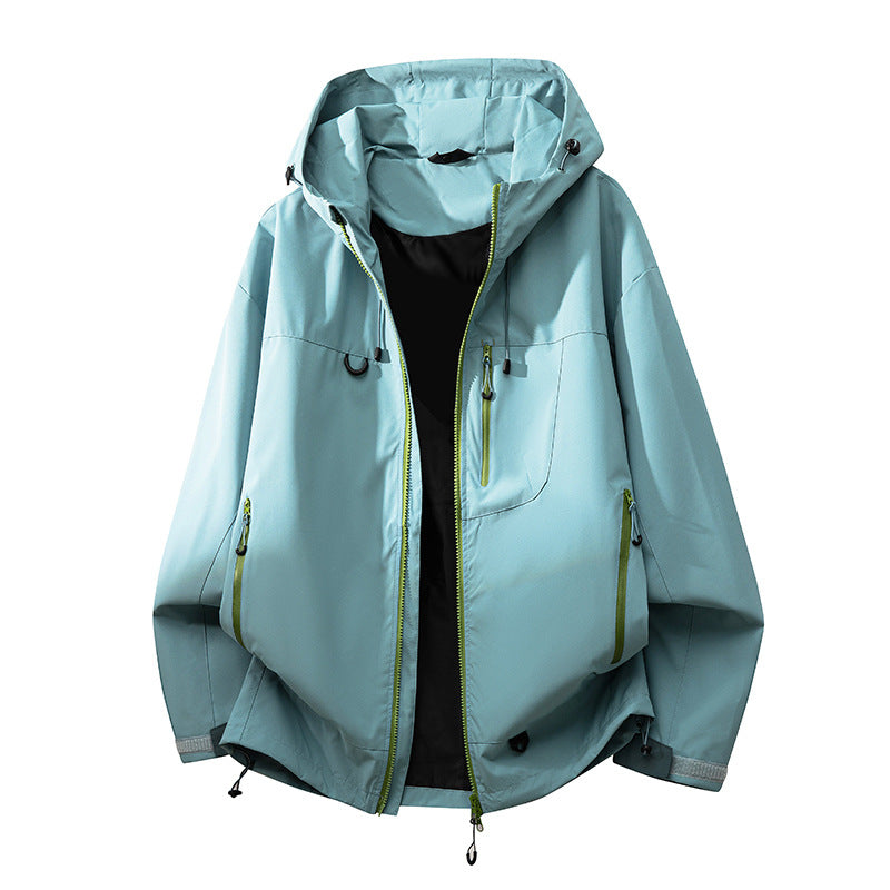 Damen technische Outdoorjacke mit multifunktionalen Taschen und verstellbarem Kapuzensystem ModeGeist