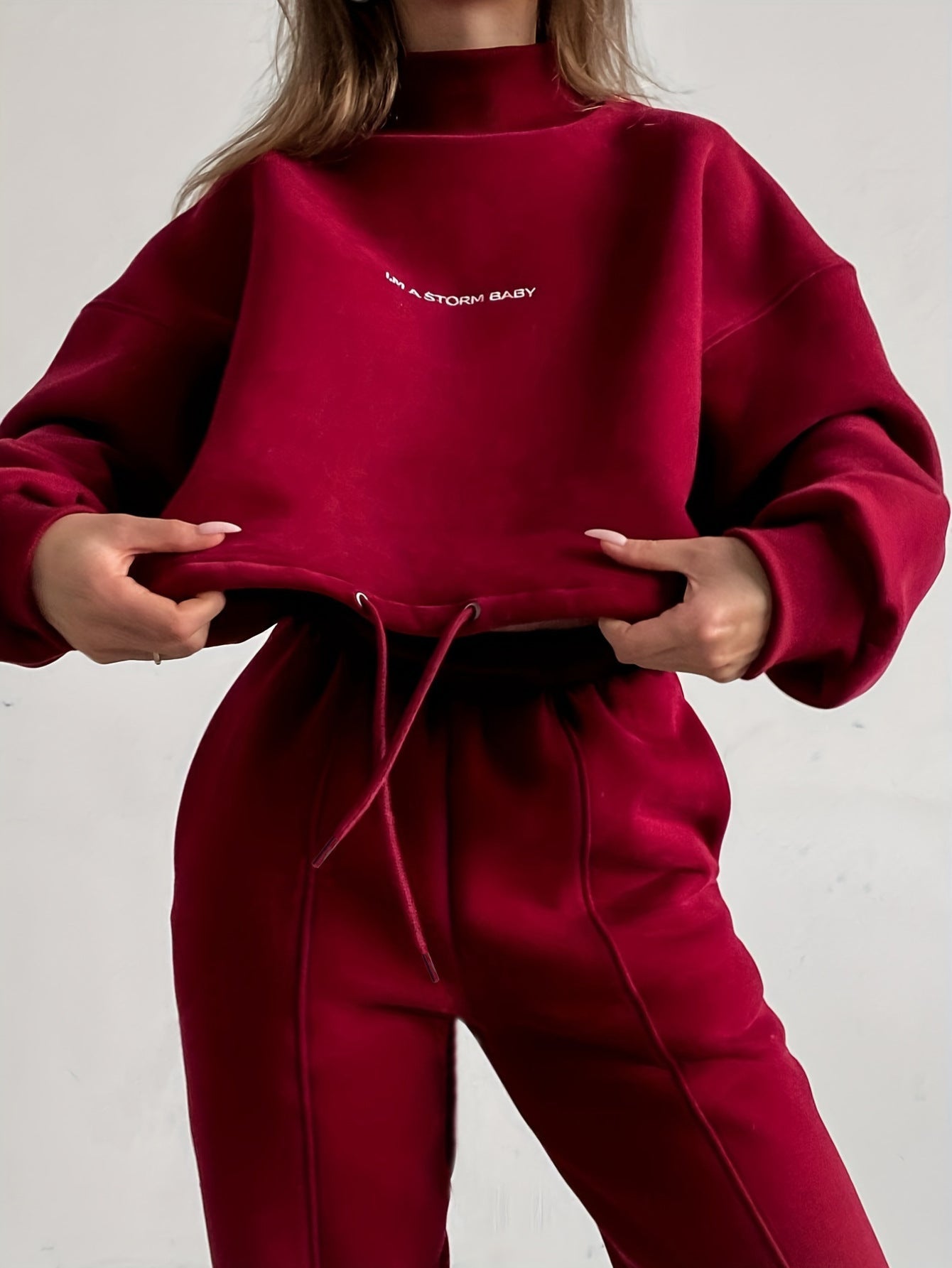 Damen Oversized Sweatshirt und Jogginghose Set ModeGeist