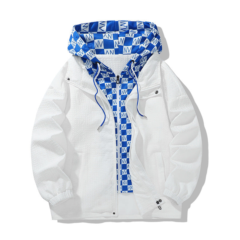Damen leichte Funktionsjacke mit verstellbarer Kapuze und atmungsaktivem Innenfutter ModeGeist