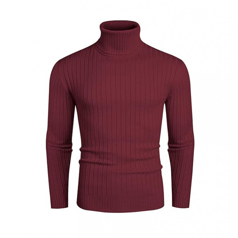 Herren Rollkragenpullover aus hochwertigem Rippstrick ModeGeist