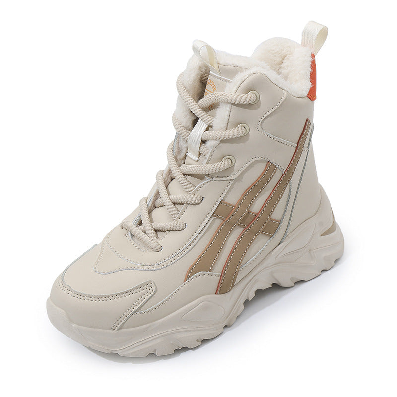 Damen Plüschgefütterte Winter Sneakers ModeGeist