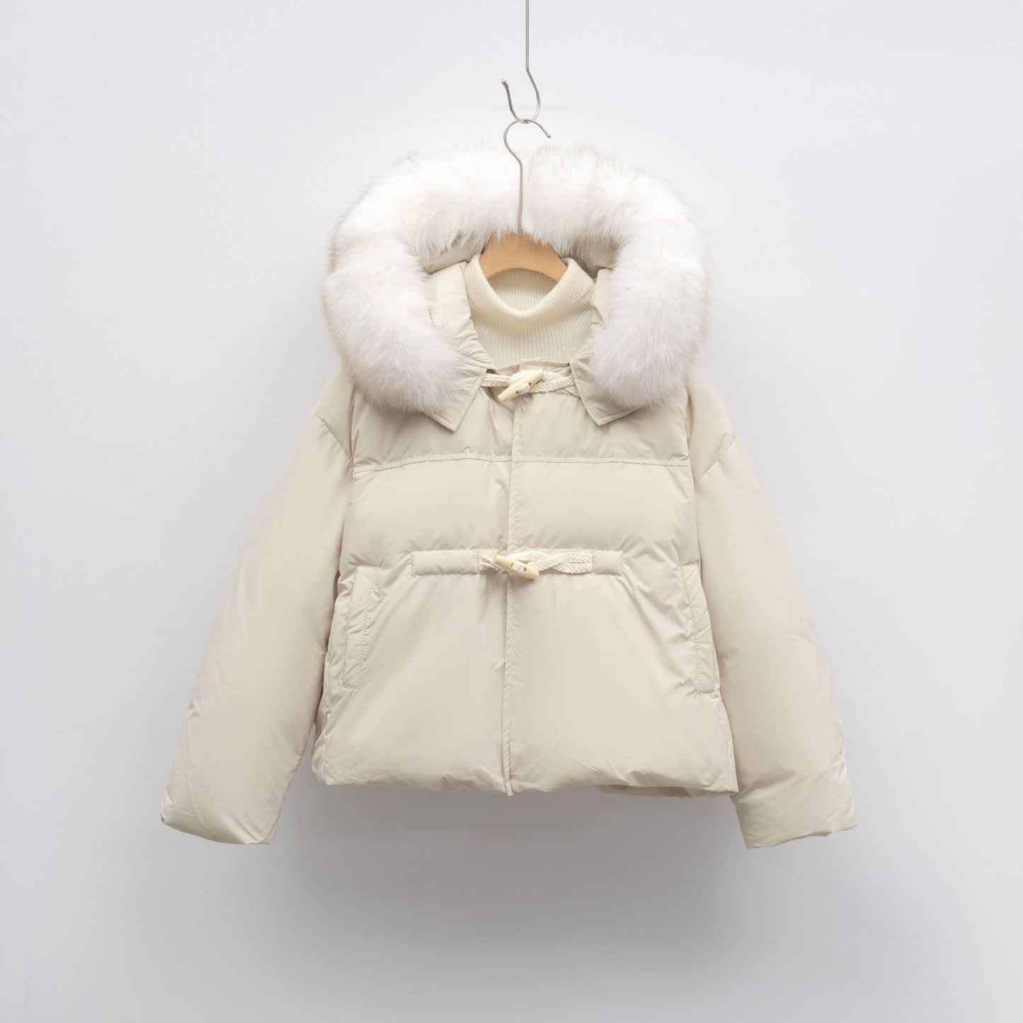 Damen modische Winterjacke mit Kunstfellkragen ModeGeist