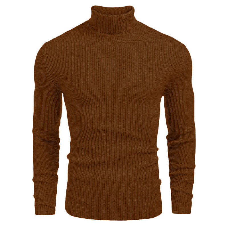Herren Rollkragenpullover aus feinem Rippstrick ModeGeist