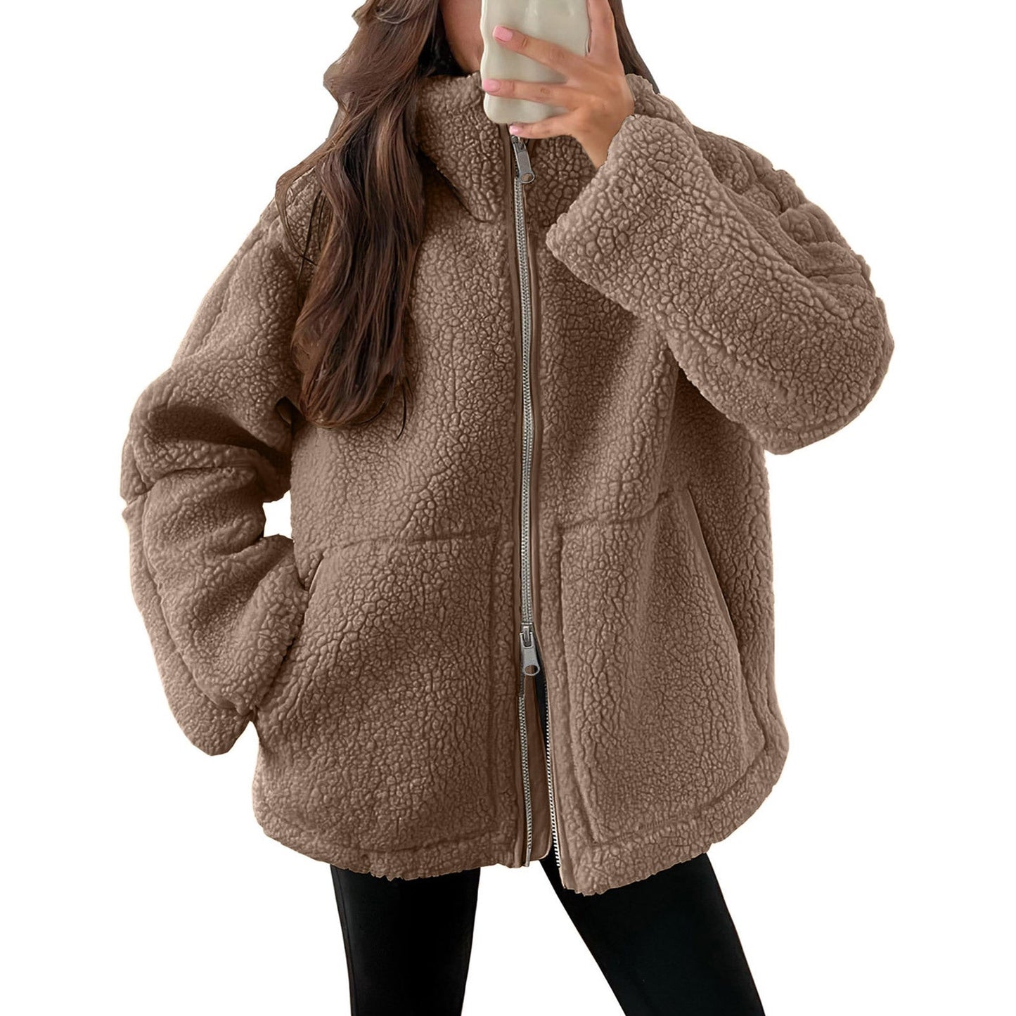Damen Gemütlicher Fleece-Hoodie ModeGeist