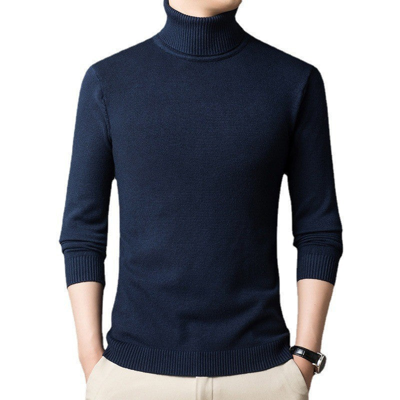 Herren figurbetonter Pullover mit Rollkragen ModeGeist