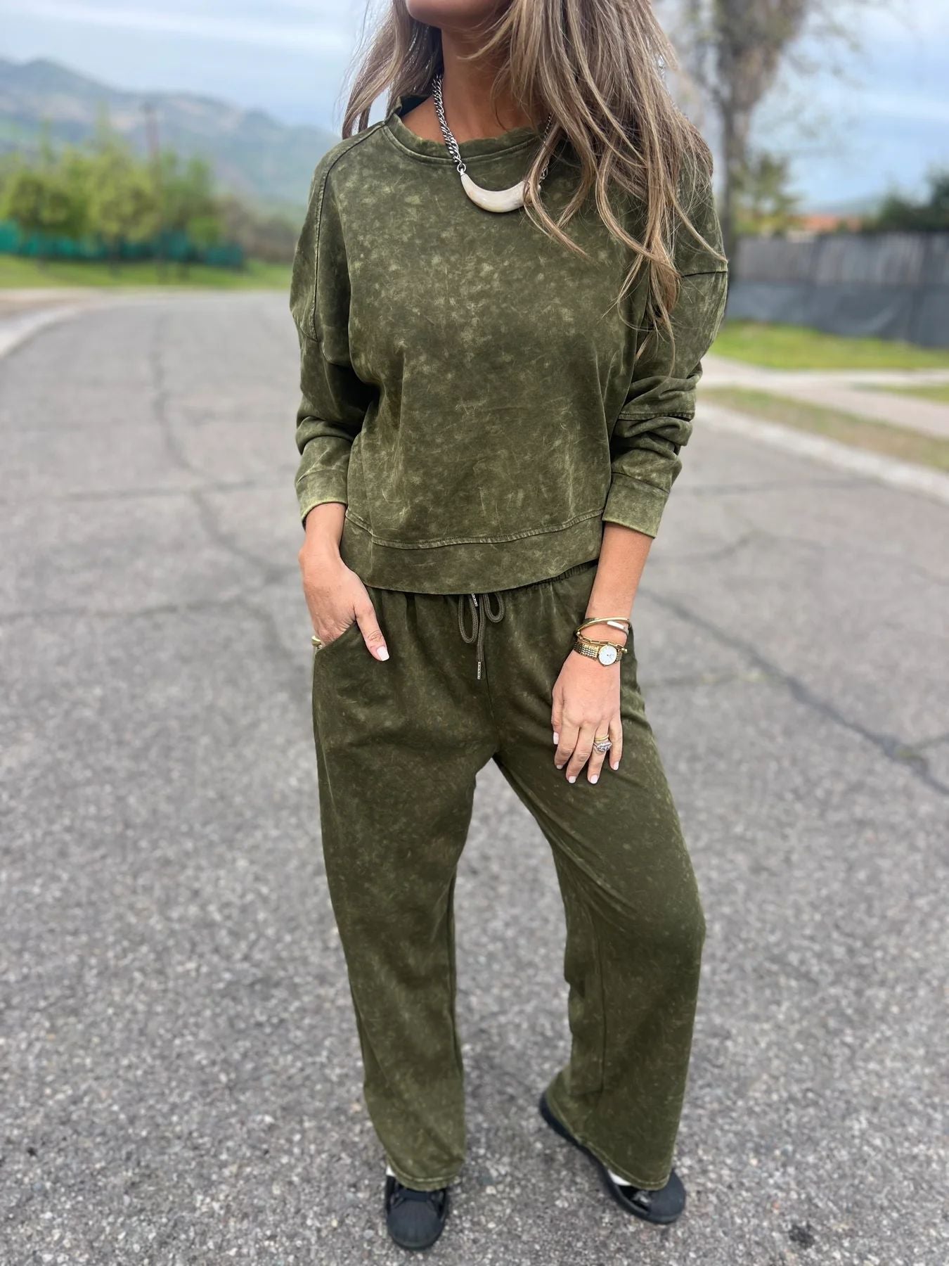 Damen Hochwertiges und gemütliches Sweatsuit ModeGeist