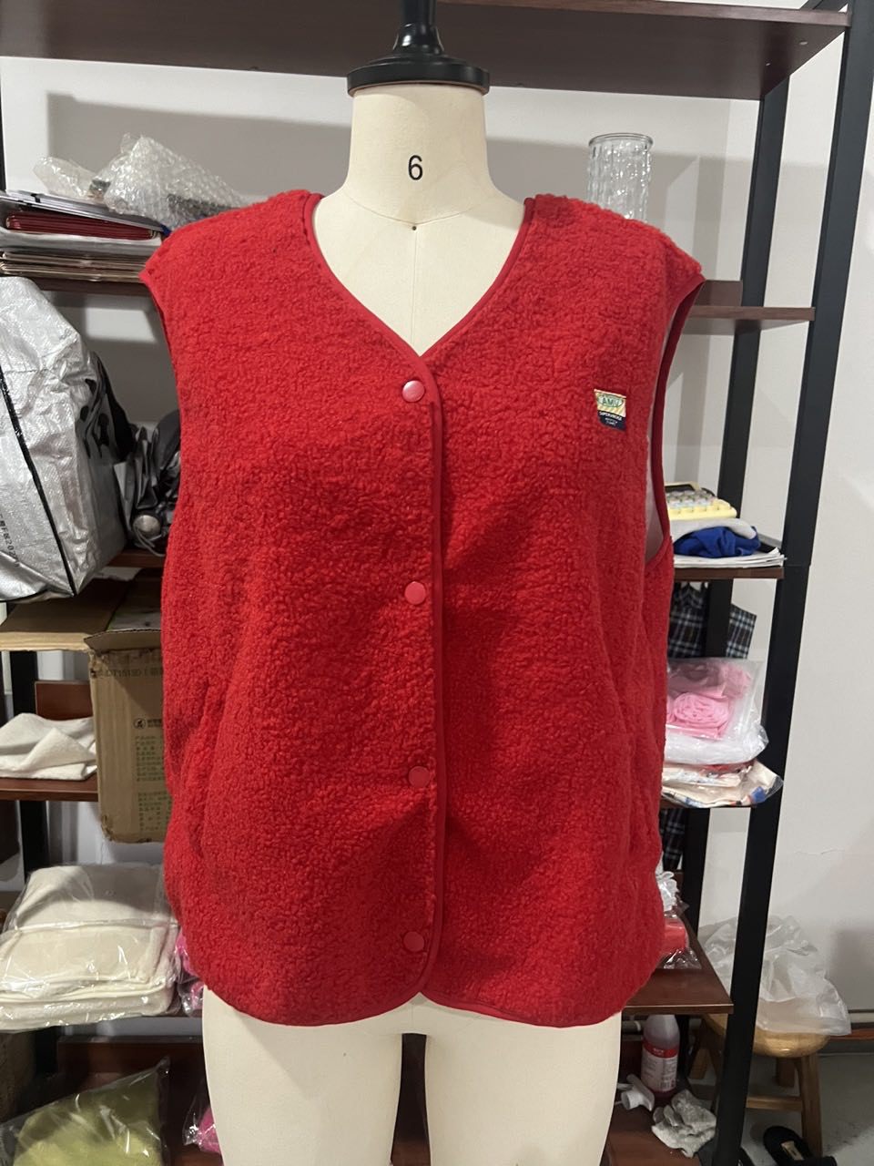 Damen Weiche und lässige Teddyweste mit seitlichen Taschen ModeGeist