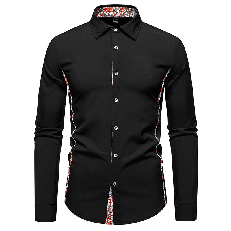 Herren Langarmhemd mit floralem Design und modernem Schnitt ModeGeist
