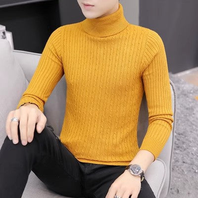 Damen Strickpullover mit hohem Kragen und Rippenmuster ModeGeist