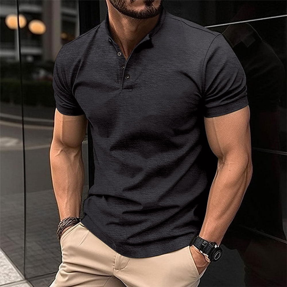Herren Polohemd mit Knopfleiste und Kurzarm ModeGeist