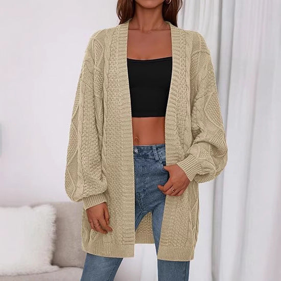 Damen Großer, gestrickter Cardigan ModeGeist