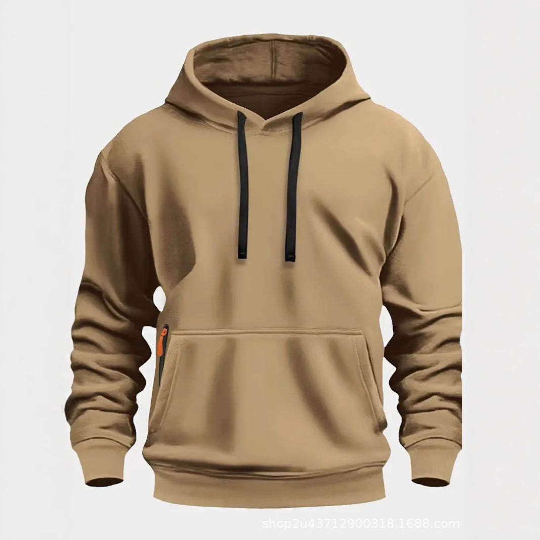 Herren sportlicher Kapuzenpullover mit praktischen Taschen und atmungsaktivem Material ModeGeist