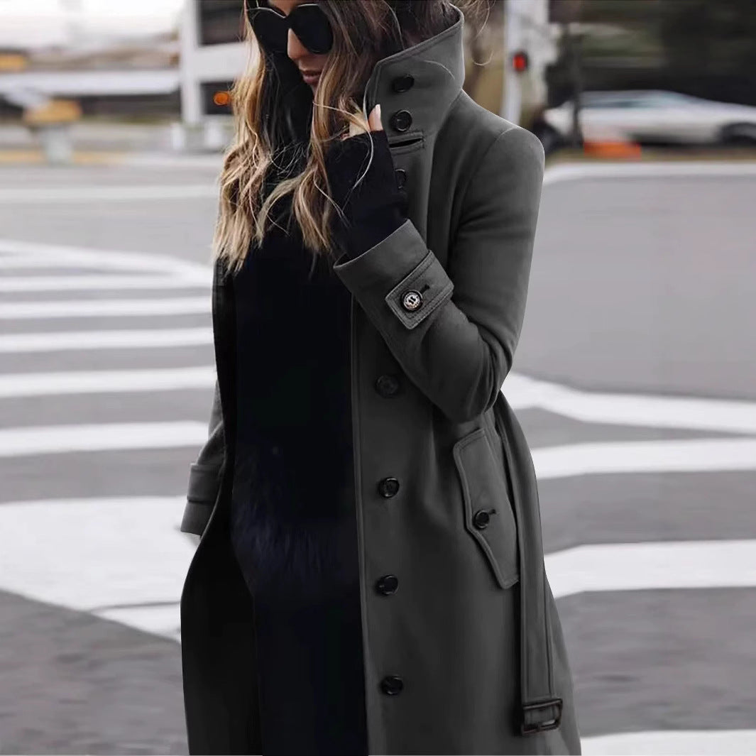 Damen eleganter und bequemer Langmantel ModeGeist